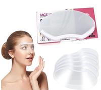 BOBOZHONG Trasparente Salon Shield,50pcs Shield per Ciglia Shield in plastica per Gli Occhi,Visiera Morbida Trasparente per Doccia, microblading,Estensioni delle Ciglia, Scudi facciali