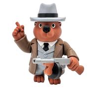 Bobrito Bandito - Figura Articolata XL Brainrot - Castoro Mafioso con Costume Grigio - Castor Ganster - Collezione Ufficiale Brainrot Italian Memes - Collezione Memes Italiani - Tralalalero