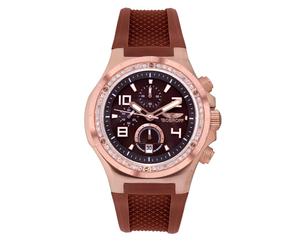 Bobroff Brown Rubber Dress Watch