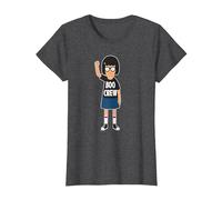 Bob's Burgers Tina Belcher Boo Crew Maglietta, Donna, Grigio Scuro, L