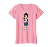 Bob's Burgers Tina Belcher Boo Crew Maglietta, Donna, Rosa, XS