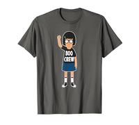 Bob's Burgers Tina Belcher Boo Crew Maglietta, Uomo, Asfalto, L