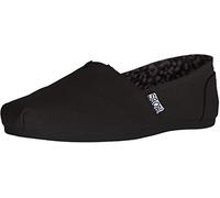 BOBS from Women's Plush - Peace and Love Flat, Black, 7 W US