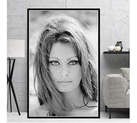 BOBSLA Poster Sophia Loren Attrice Cinematografica Poster Foto Ritratto Immagini Tela Pittura Wall Art Home Decor 50X70Cm Senza Cornice