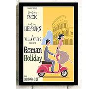BOBSLA Poster Vacanze Romane Poster Del Film Vintage Immagini Da Parete Poster E Stampe Su Tela Pittura Decorazioni Per La Casa Decorazioni 50X70Cm Senza Cornice