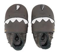 Bobux Fin Charcoal Shark. Scarpa per Neonato E Bambino in Morbida Pelle. (9-15 Mesi)