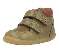 Bobux Step Up Timber - Primi passi - Stivale in crosta di cuoio, fodera in pelle, suola flessibile e resistente (Olive, 20)