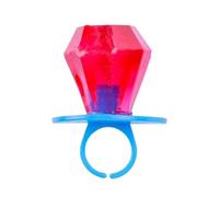 Bobzo Baz00ka Ring Pop Lecca lecca - Confezione da 24 | Gusti assortiti: lampone blu, fragola, cola, ribes nero | Vegano, vegetariano, senza glutine | Bomboniere confezionate singolarmente per bambini