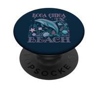 BOCA CHICA BEACH TX DOLPHIN SOUVENIR DA SPIAGGIA COLORATO PopSockets PopGrip Adesivo