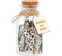 Bocal de 5oz, avec lettre en bois découpée Fucks pour offrir des cadeaux amusants, des cadeaux d'encouragement pour les anniversaires de la Saint-Valentin. (3Pcs)