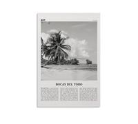 Bocas Del Toro Print Black And White Tela Poster Decorazione Pittura Soggiorno Wall Art Camera Da Letto Pittura Murale Stampa Arte Pittura Moderna Home Boy Camera Stampa Pittura Ragazze Vacanze Murale