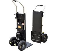 BOCbco Carrello Saliscale Elettrico, Carrello a Mano per Risparmiare Lavoro su e Giù per Le Scale con Carico 200 Kg, Carrello Facile da Usare con Motore Brushless Silenzioso da 1200 W/Black/48V/18Ah