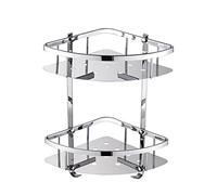 BOCbco Mensole da Bagno Caddy per Doccia ad Angolo, 304 Ripiani Doppi in Acciaio Inox per Doccia ad Angolo Scaffale per Cesto Luminoso Organizzatore Di Stoccaggio per Caddy/Dual Tier