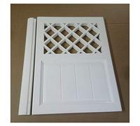 BOCbco Porte Basculanti in Legno Massello con Chiusura Automatica Porta Singola Tagliata in Pino da Taverna, Dimensioni Personalizzabili/White/90 * 80Cm