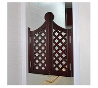 BOCbco Porte Basculanti per Bar, Porte a Metà Vita, Chiusura Automatica, Divisorio per Interni a Due Vie, in Tiglio, Dimensioni Personalizzabili/Brown/80 * 80Cm