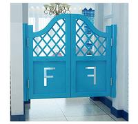 BOCbco Porte Del Caffè a Battente, Puro Legno Massello, Motivo a Colori Personalizzato Cowboy Corridoio Magazzino Cucina Bar Mediterraneo/Blue/95 * 90Cm