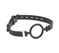 Bocca aperta in gomma nera O Ring Gag Ritenuta Cablaggio orale