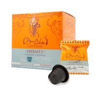 BOCCA DELLA VERITA - 10 Capsule Caffè HERMES con Confezione Protettiva Caffe Espresso Tostatura Naturale e Artigianale - Capsule Compatibili con Macchine Nespresso®*, Idee Regalo Made in Italy