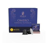 BOCCA DELLA VERITA - 60 Capsule Caffè OMERO con Confezione Protettiva Caffe Espresso Tostatura Naturale e Artigianale - Capsule Compatibili con Macchine Nespresso®*, Idee Regalo Made in Italy