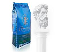 BOCCA DELLA VERITA Caffe in Grani Italiano Arabica e Robusta Idea Regalo Aroma OMERO Espresso Superiore Caffè in Grani Sacco da 1 Kg Tostato Naturalmente e Artigianalmente Rainforest e UTZ