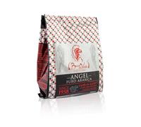 BOCCA DELLA VERITA Caffe in Grani Italiano Arabica Idea Regalo Aroma ANGEL Sacco da 250 g Caffe Napoli Tostato Naturalmente e Artigianalmente Caffè Chicchi, Certificato Rainforest e UTZ
