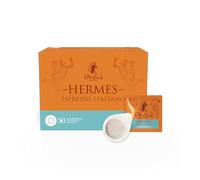 BOCCA DELLA VERITA - Confezione da 50 Cialde E.S.E. HERMES Gusto Espresso Italiano, Capsule Compatibili con Macchina da Caffè E.S.E. dm 44mm, Capsule 100% Biodegradabili, 100% Made in Italy