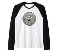 Bocca della Verita Maschera Antica Bocca della verità Maglia con Maniche Raglan