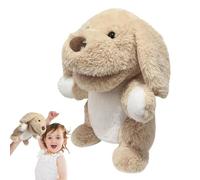 Bocca di lavoro del burattino a mano, marionette a mano degli animali per - Puppette animali in peluche morbido da 9,84 pollici,Simpatici pupazzi morbidi in peluche per la decorazione della camera