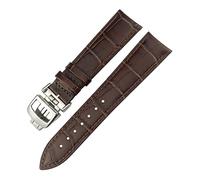 Bocca di monatore a cuma di mucca, 21 mm, 21 mm, per Jaeger Lecoultre Master Watch Solid Black Brown Blue Blue in pelle Bracciali pieghevoli, A