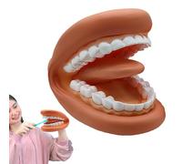 Bocca finta, modello denti | Strumento educativo per la bocca morbido e indossabile | Modello di denti finti morbidi e indossabili per l'apprendimento pratico, modello finto per bambini adulti e aiuto