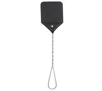 Bocca manuale della mosca - Swewatter delle mosche in pelle di qualità professionale, lunga durata Zapper | Maniglia in metallo da 17 "versatile per soffitto, aree esterne a parete