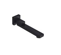 Bocca per Vasca da Bagno Montaggio a Parete Bocca Vasca in Ottone Bocca di Erogazione Vasca Rotazione di 180° Bocca Erogazione Rubinetto Vasca, G1 / 2,Nero