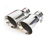 Bocca Scarico 1Pc Tubo Di Scarico In Acciaio Inossidabile Per Auto Tubo Di Coda Brillante Saldatura Dritta Bordo Smussato Shinny Punta Del Silenziatore(60-101mm)
