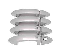 Bocca Scarico ABS Chrome Maniglia Della Porta Della Copertura Cattura Trim Car Styling Accessori Per Ford Per Fiesta 2009-2018 Per EcoSport(Lavender)