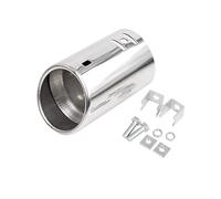 Bocca Scarico Diametro Universale Da 1,25 "a 2" Tubo Di Punta Del Silenziatore Di Scarico In Acciaio Inossidabile Cromato Per Auto