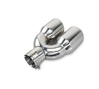 Bocca Scarico I Tubi Di Coda Del Silenziatore In Acciaio Inossidabile Per Auto 1PCS Modificano Il Silenziatore A Doppia Punta Di Scarico(Right 60mm-89mm)