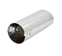 Bocca Scarico Tubo Marmitta Tondo Con Punta Di Scarico In Acciaio Inossidabile Per Auto Universale Da 64 Mm