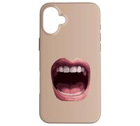 Bocca spalancata urlando o cantando Custodia per iPhone 16 Plus
