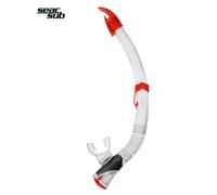 BOCCAGLIO AEREATORE NEW FAST TECH 476R ROSSO CON VALVOLA SNORKELING SEACSUB