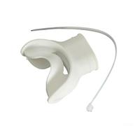 Boccaglio da snorkeling in silicone con supporto per la lingua per ridurre l'affaticamento della mascella durante le attività subacquee (bianco perlato)