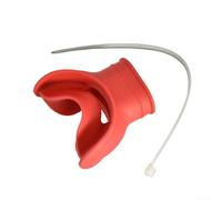 Boccaglio da snorkeling in silicone raffinato per prestazioni costanti in acqua salata e acqua dolce (rosso vero)