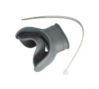 Boccaglio da snorkeling per regolatori subacquei standard con struttura in silicone e design per lingua, grigio scuro