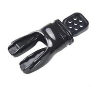Boccaglio in silicone con morso modellabile per regolatori non snorkeling, ideale per immersioni subacquee ed esplorazioni subacquee (nero)