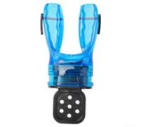 Boccaglio modellabile per immersioni subacquee per regolatori non snorkeling, realizzato in silicone anallergico per un uso prolungato (blu)