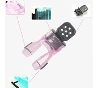 Boccaglio modellabile per immersioni subacquee per regolatori non snorkeling, realizzato in silicone anallergico per un uso prolungato (rosa)
