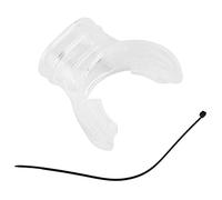 Boccaglio per morso standard professionale per immersioni subacquee Boccaglio monouso in silicone trasparente confortevole e durevole per immersioni subacquee Snorkeling 5,5 x 5 x (Trasparente)