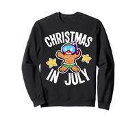 Boccaglio per Natale a luglio di Gingerbread Man Felpa