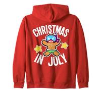 Boccaglio per Natale a luglio di Gingerbread Man Felpa con Cappuccio
