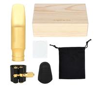 Boccaglio versatile in ottone per sax tenore B per una facile suonabilità e un'eccellente produzione del suono, adatto come regalo B bocchino piatto in ottone