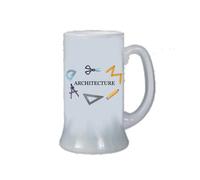boccale bicchiere birra scritta architecture idea regalo per un architetto